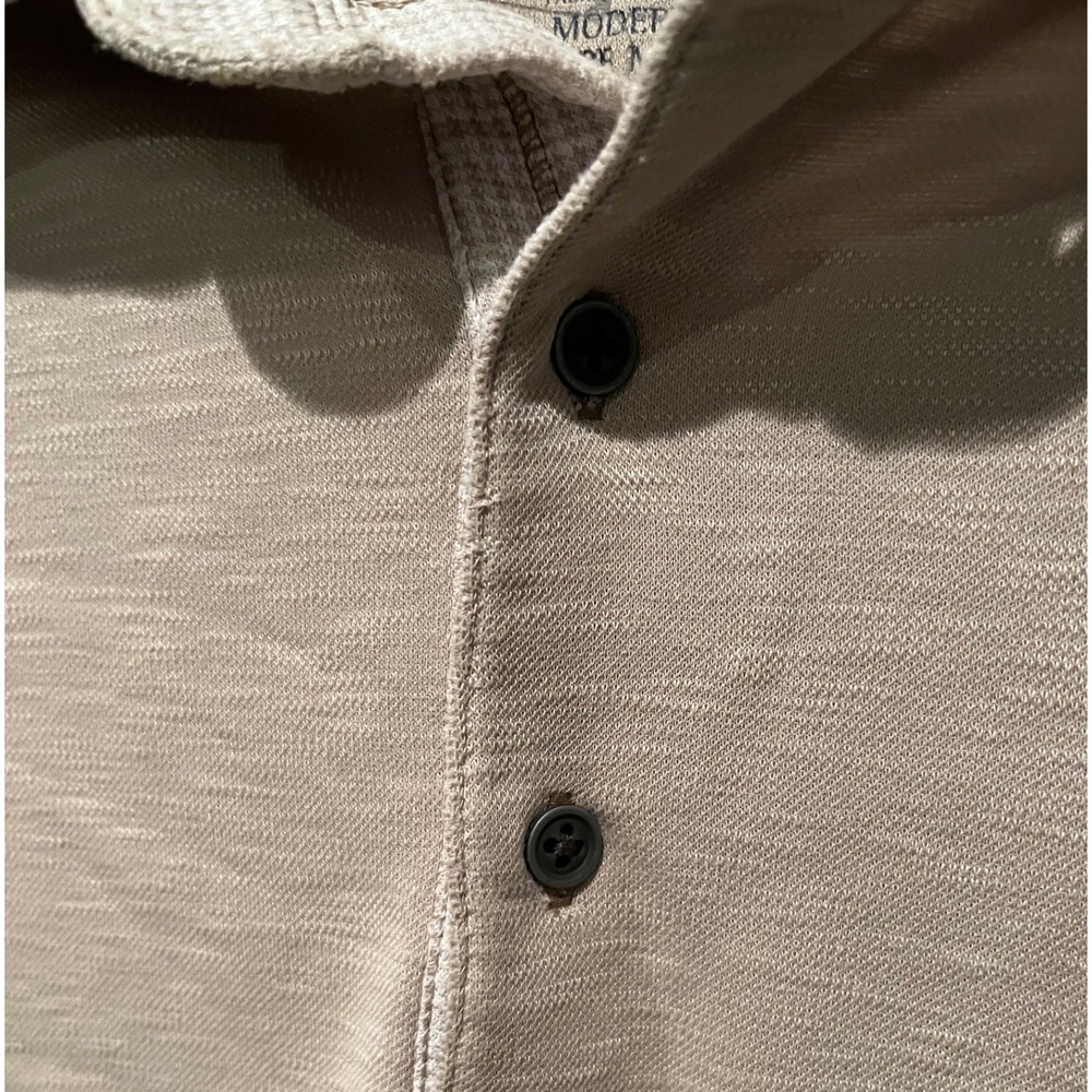 Blue by Pronto Uomo Tan Textured Modern Fit Polo Shirt - Picture 4 of 6